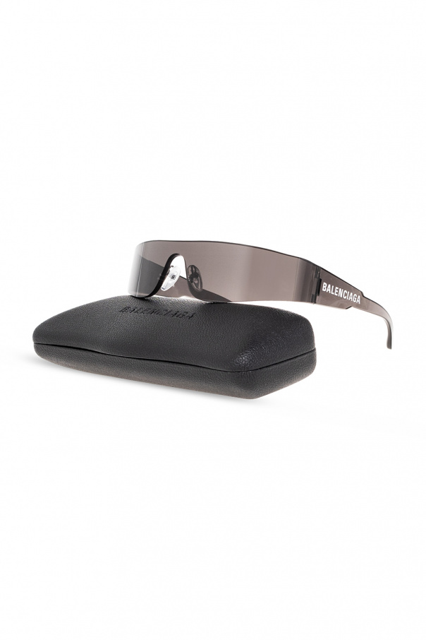 Black 'Mono Rectangle' sunglasses Balenciaga